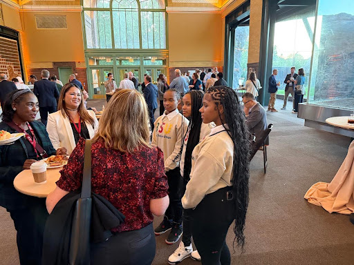 BSU Students are shown communicating with stakeholders from ITW.                    